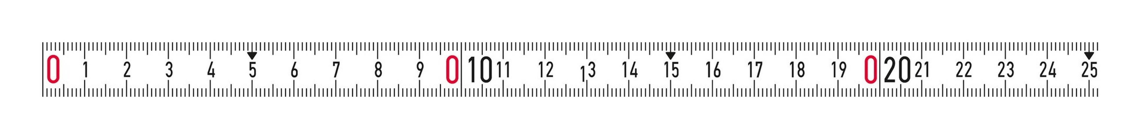 BMI Maßband, Bandmaß weiß 2m x 13 mm selbstklebend LNR-SK