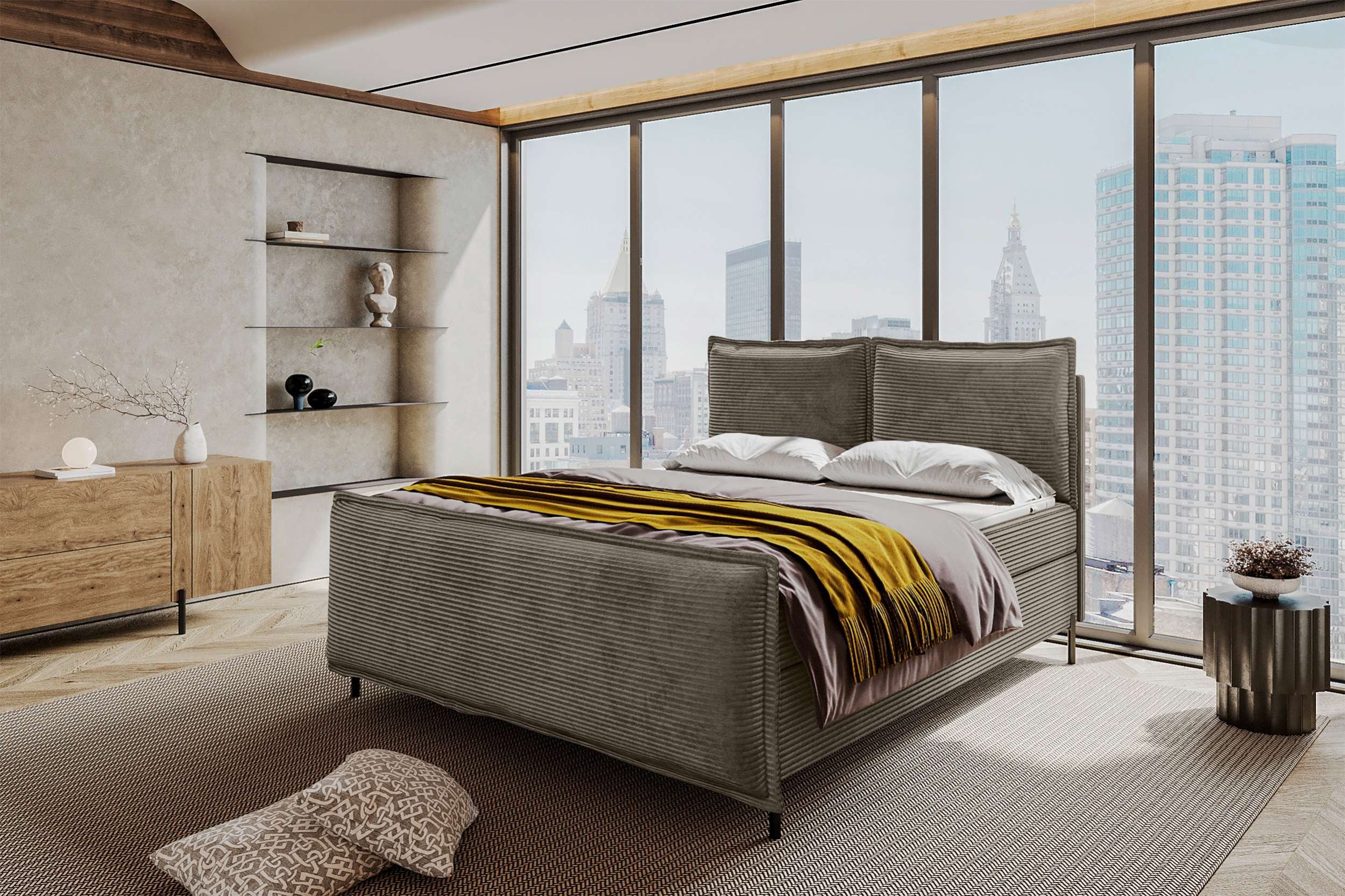 99rooms Boxspringbett Vero (Schlafzimmerbett, Bett), 140/160/180/200x200 cm günstig online kaufen