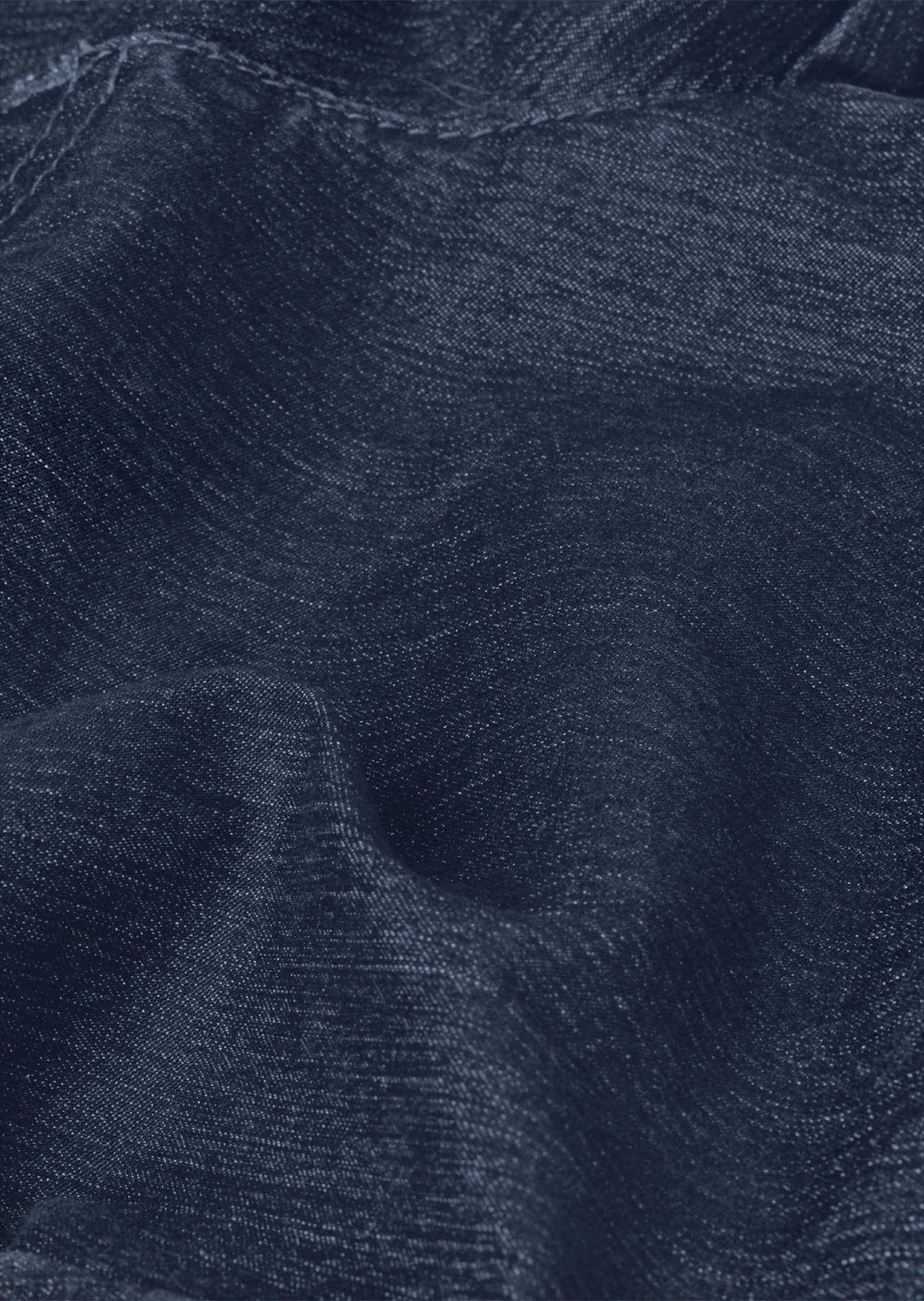 GOLDNER Bequeme Jeans Edel geschmückte Jeansschlupfhose MARTHA dunkelblau