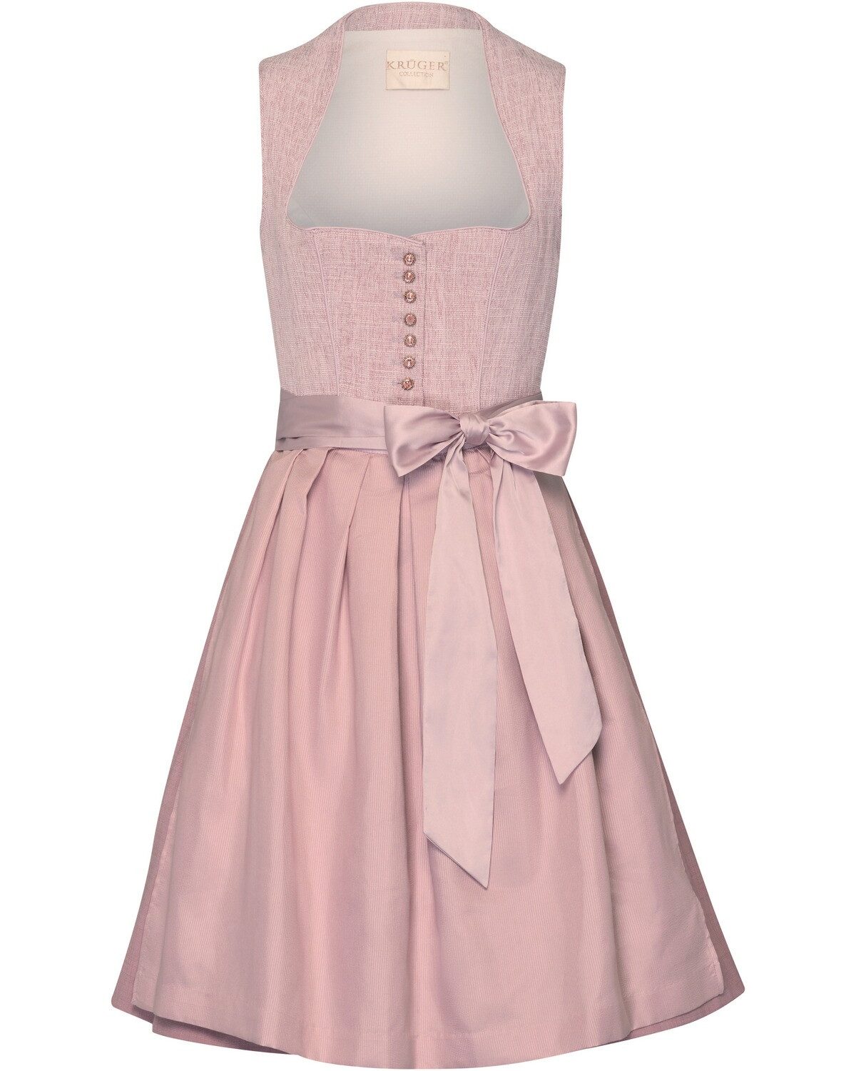 Dirndl Midi Dirndl mit Strukturmieder