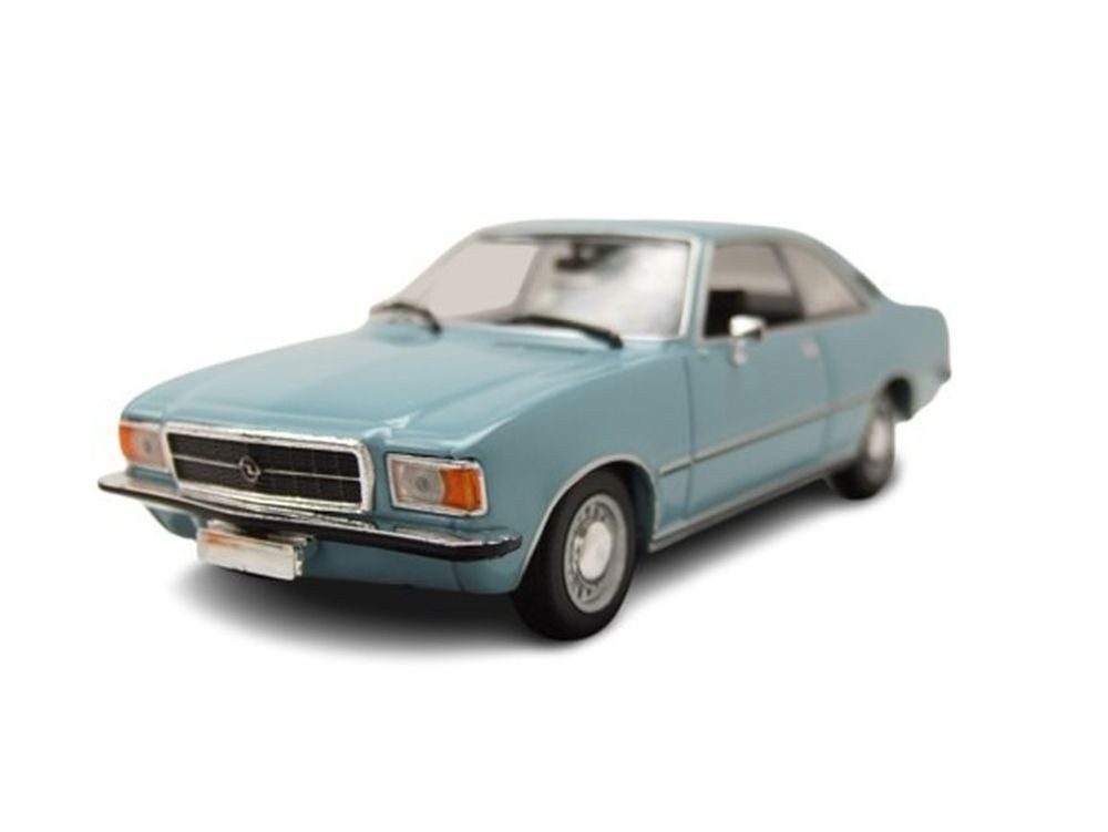 Maxichamps Modellauto Opel Rekord D Coupe 1975 blau metallic, Maßstab 1:43