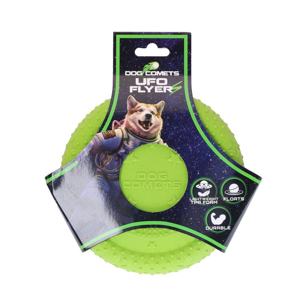 Dog Comets Tierquietschie UFO Flyer Grün S
