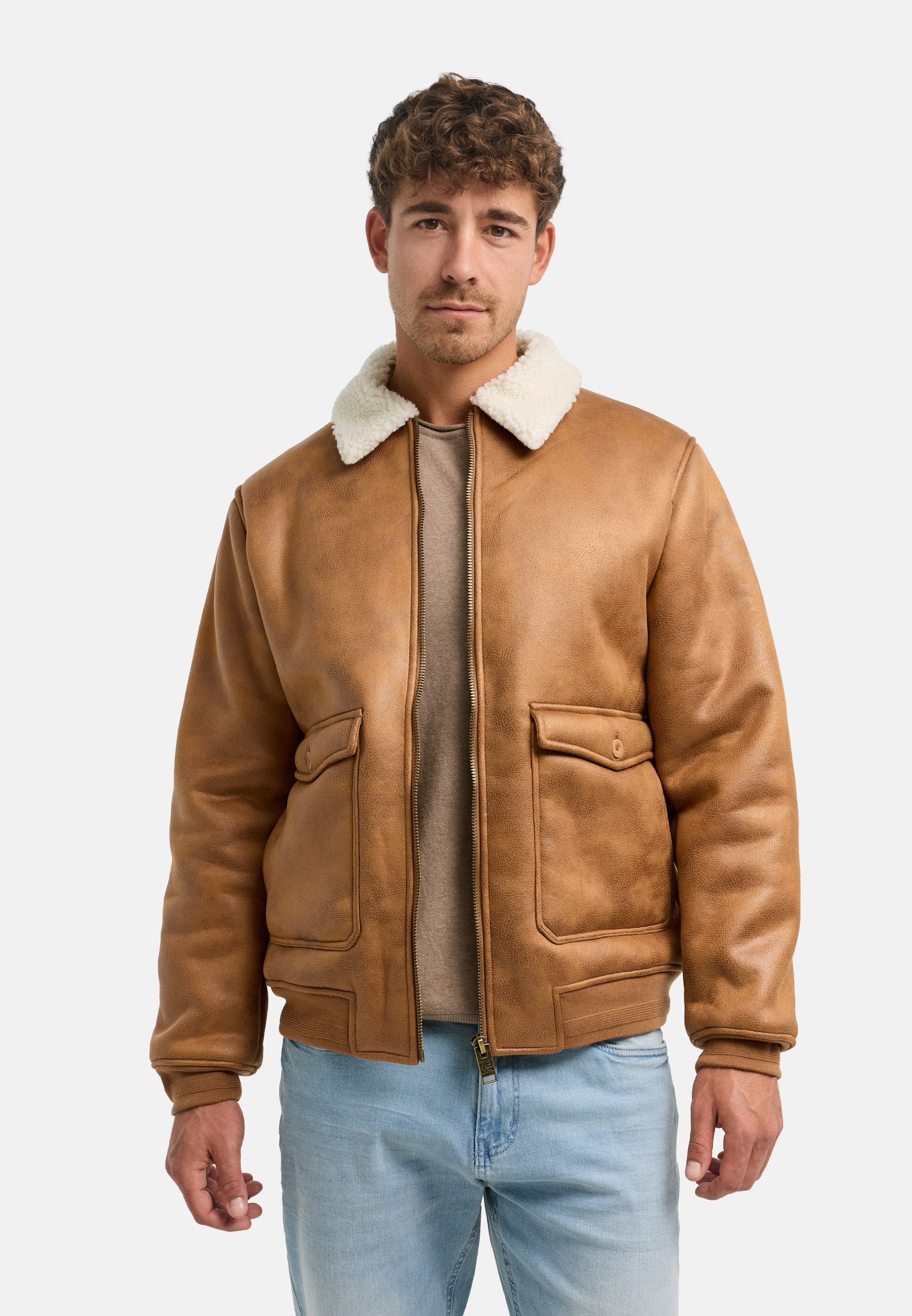 INDICODE Bomberjacke INWestmont mit Teddyfutter, Regular Fit