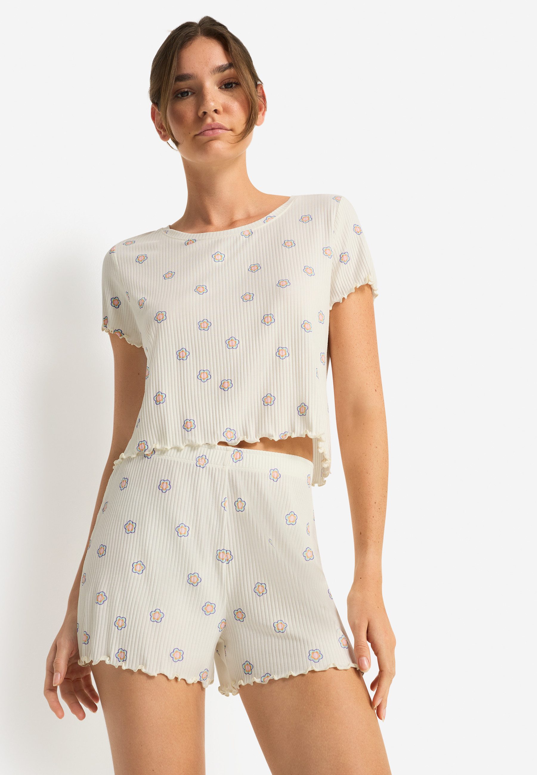 LSCN by LASCANA Shorty (Set, 2 tlg) All-over Druck. € 34,99