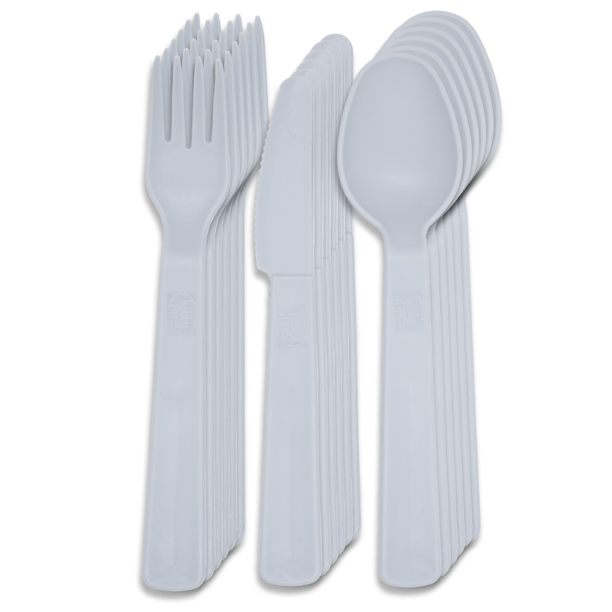 bahama Besteck-Set Besteck Mehrweg Party Camping Gabel Messer Löffel (1-tlg), Kunststoff, Plastik, Set