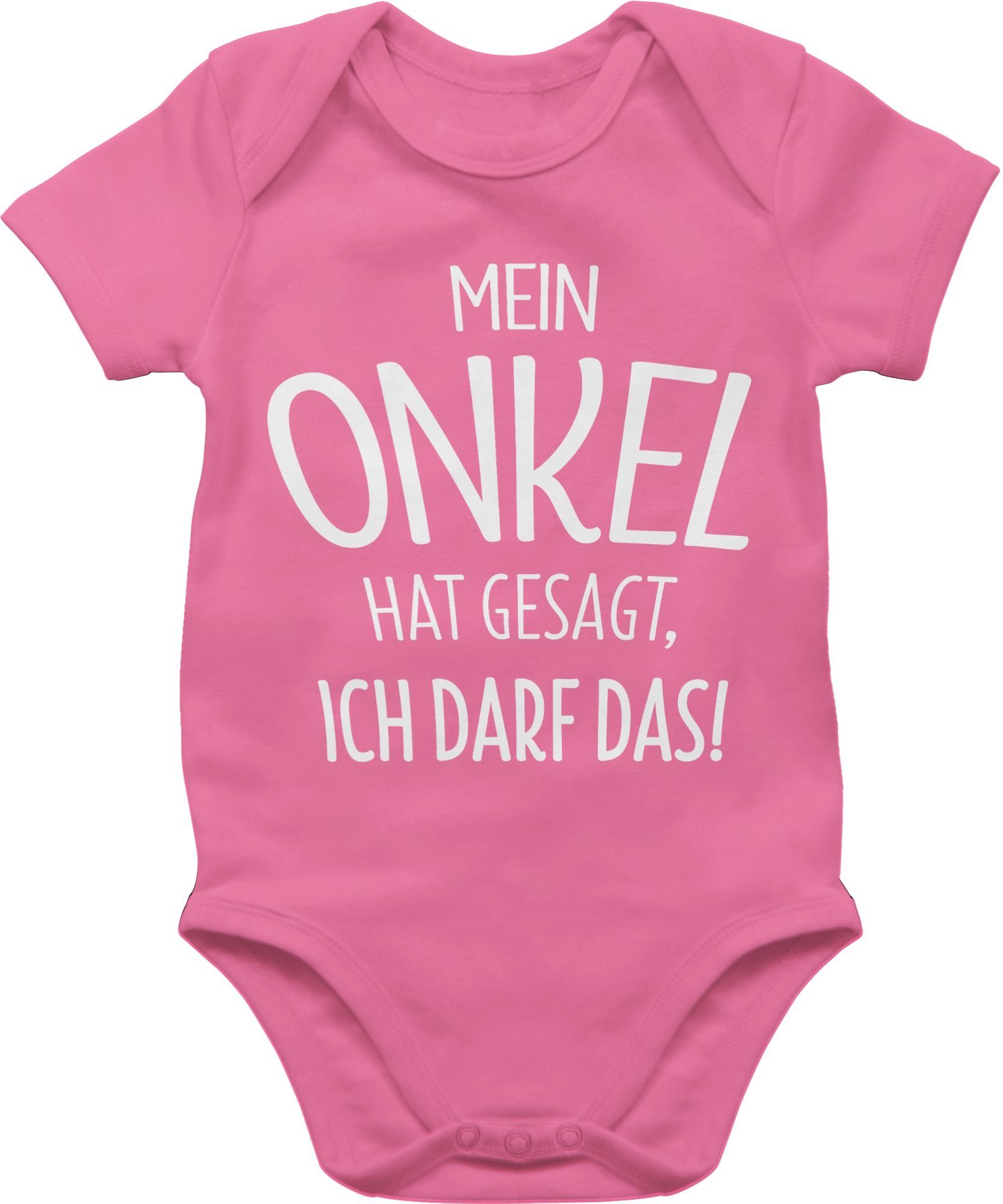 Shirtracer Shirtbody Mein Onkel hat gesagt ich darf das Sprüche Baby