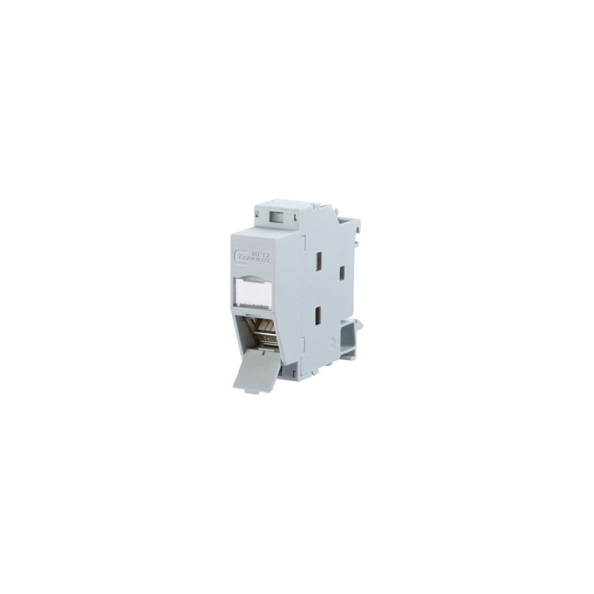 Metz Connect BTR NETCOM Hutschienenmodul,Kat.6A 1xRJ45,inkl. Modul TN C6Amod-REG-18 Installationskabel