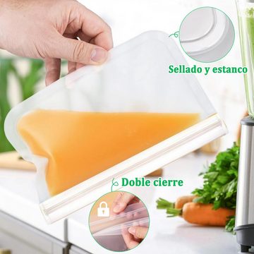 Avisto Gemüsebeutel 16tlg Lebensmittelbeutel-Set: Obst, Gemüse, Fleisch - BPA-frei, S-XL