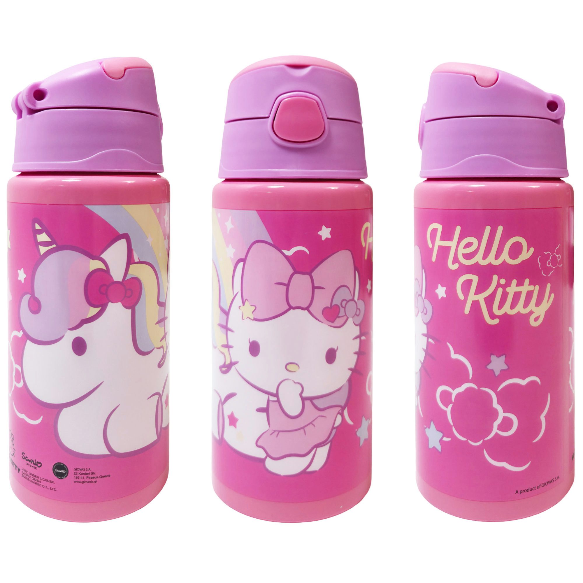 Hello Kitty Trinkflasche Hello Kitty Einhorn Kinder Aluminium Wasserflasche Flasche 500 ml