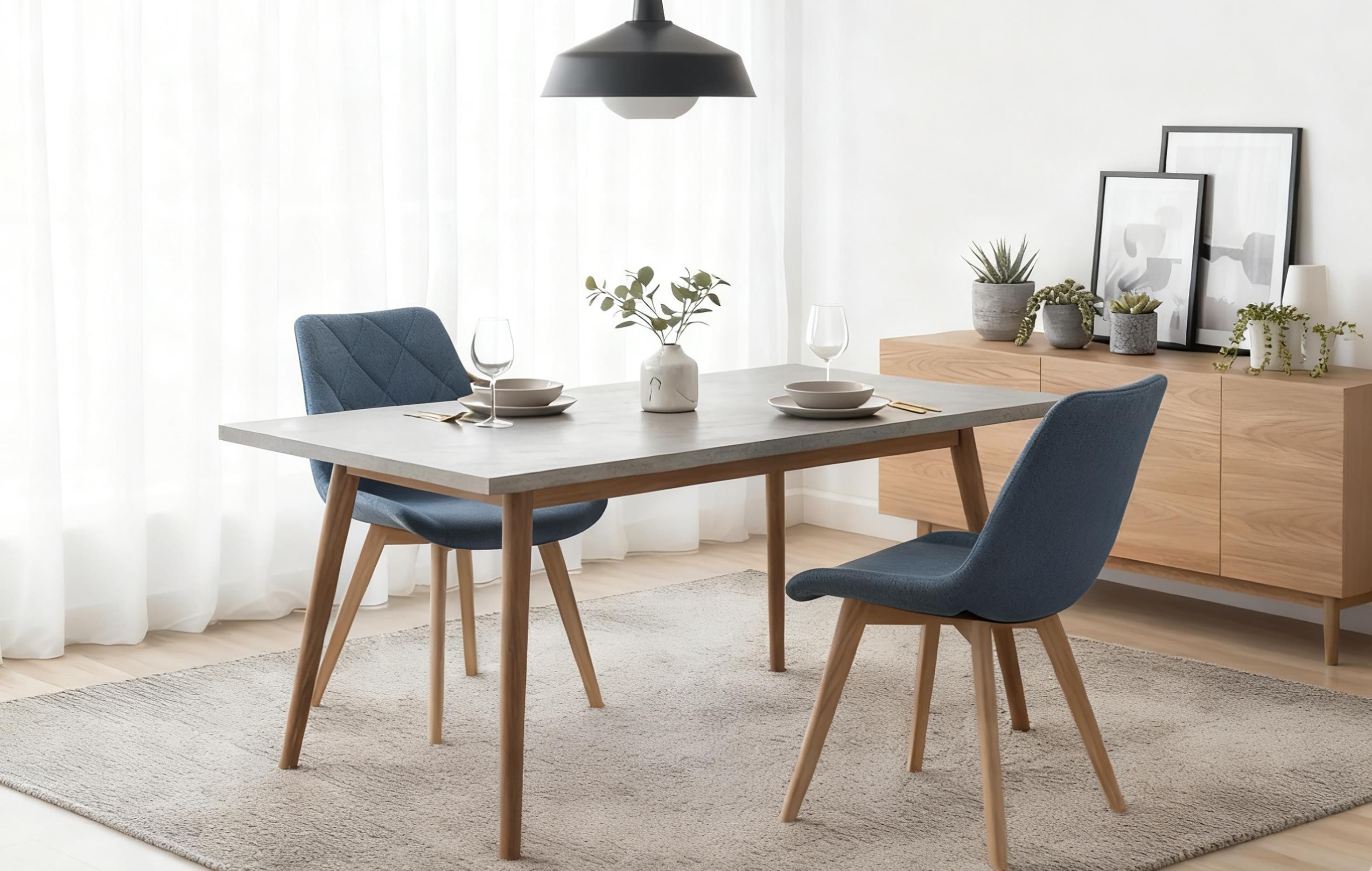 B&D home 4-Fußstuhl TANIA (2er Set, 2 St), gepolstert, Massivholz Buche, geölt