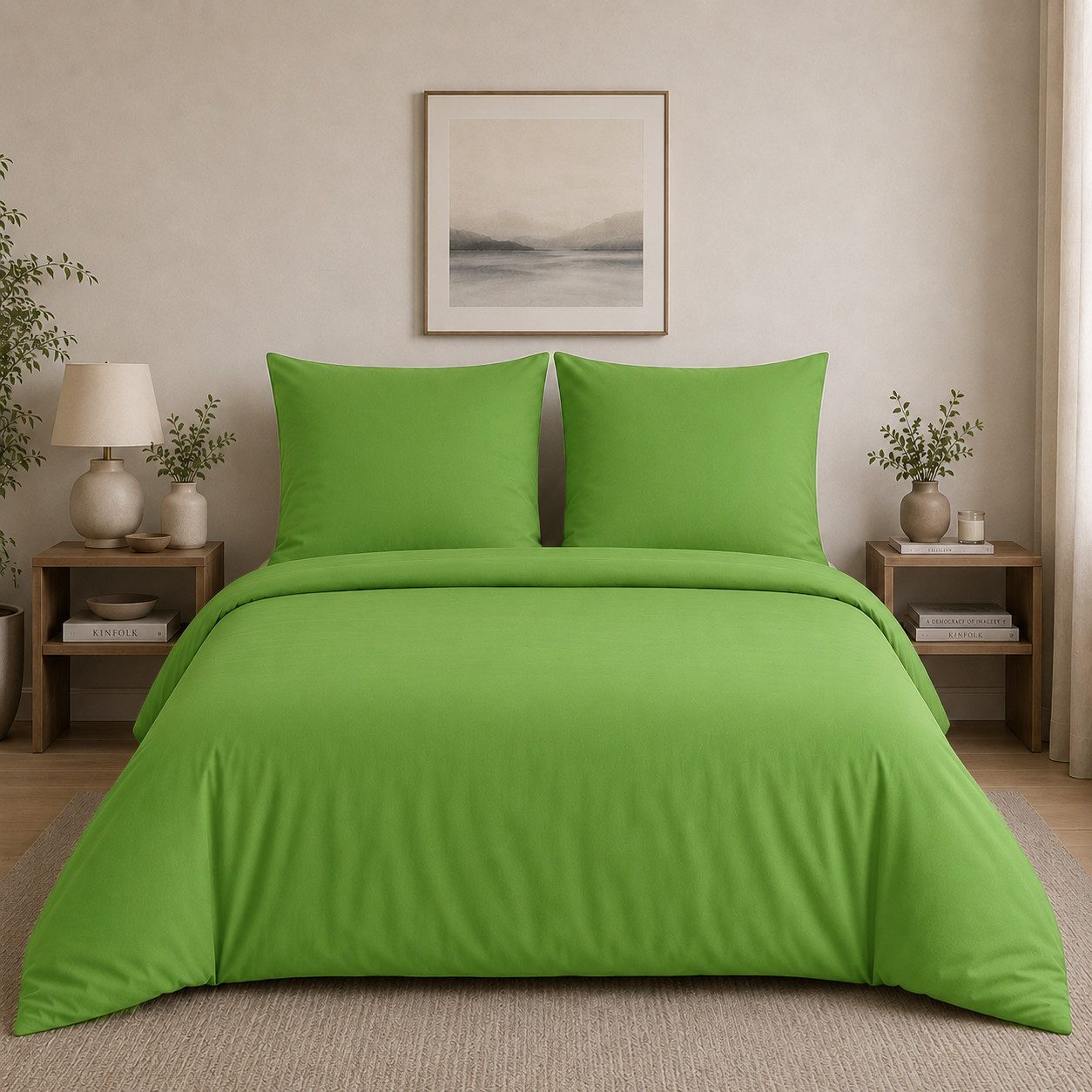 ROLFNERS Bettwäsche 200x200 cm Bettgarnitur Bettbezug Baumwolle 3 tlg, Bettwäsche, 100% Baumwolle, Hautfreundlich, Qualität, Strapazierfähig