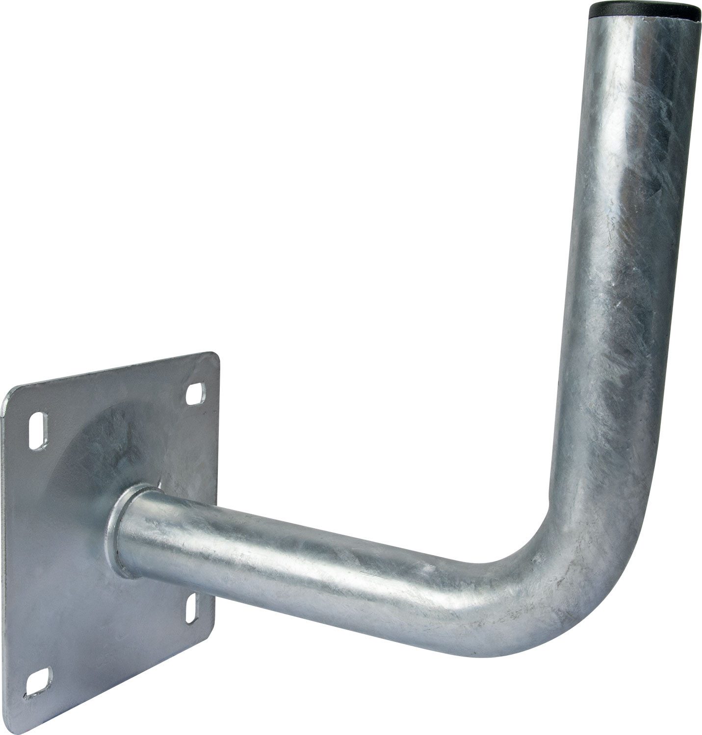 Schwaiger SAT-Halterung WAH6290 301, (Wandabstand 25cm, Durchmesser 38mm, mit Kunststoffkappe, silber)