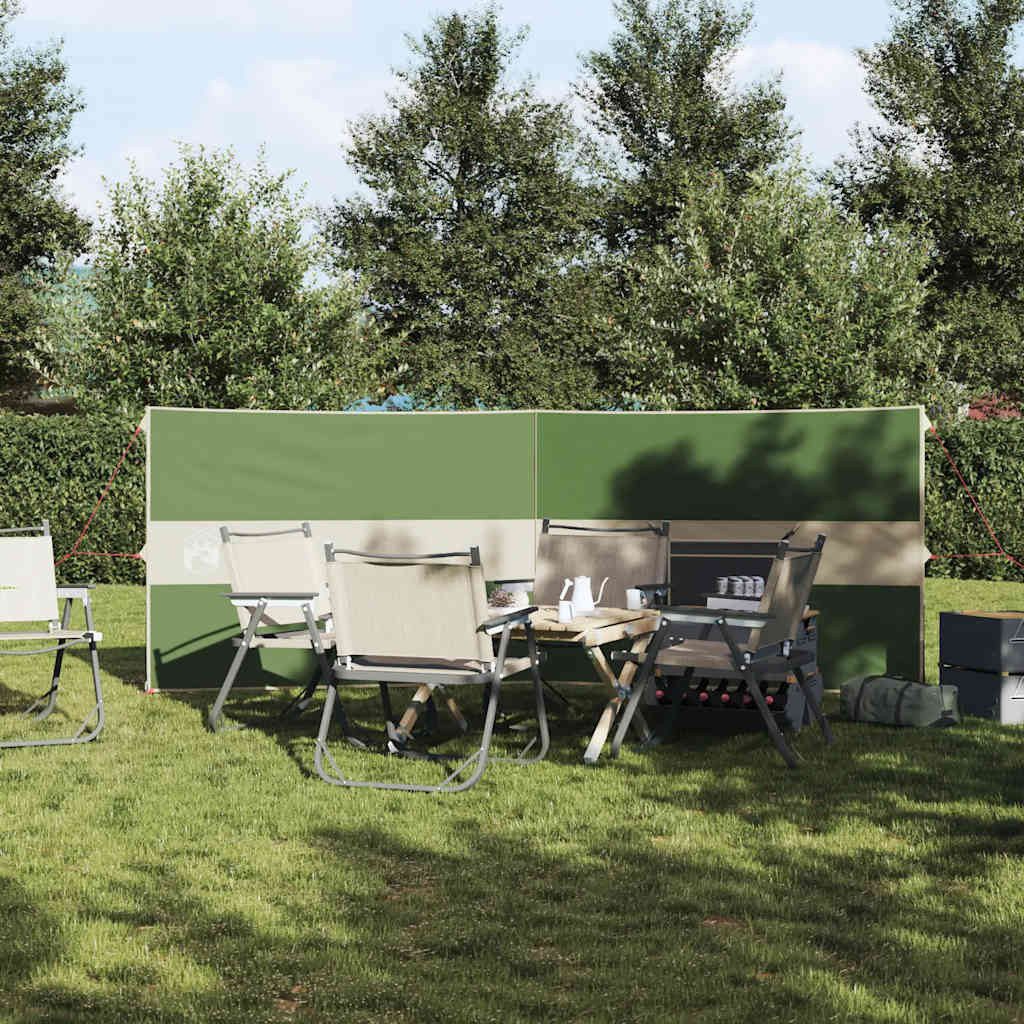 vidaXL Pavillon Camping-Windschutz Grün 344x120 cm günstig online kaufen