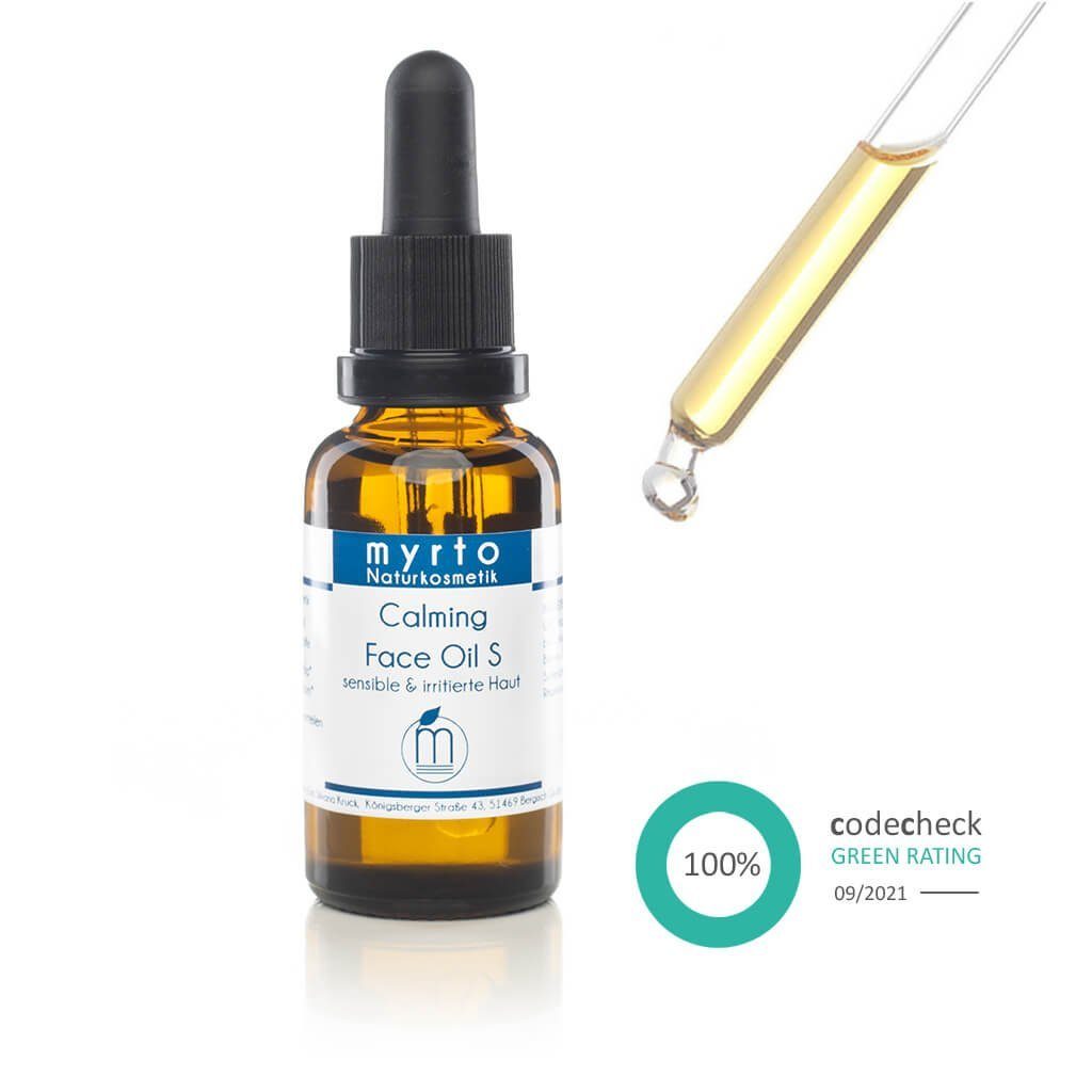 Beruhigendes Ring myrto - Grüner Naturkosmetik sensible bei Gesichtsöl Calming Oil EMPFEHLENSWERT für Gesichtsöl Codecheck: 100% Face S Haut, Bestbewertung