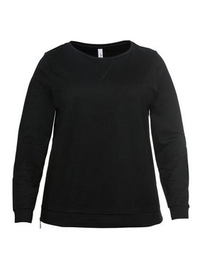 Sheego Sweatshirt Große Größen mit seitlichen Reißverschlüssen