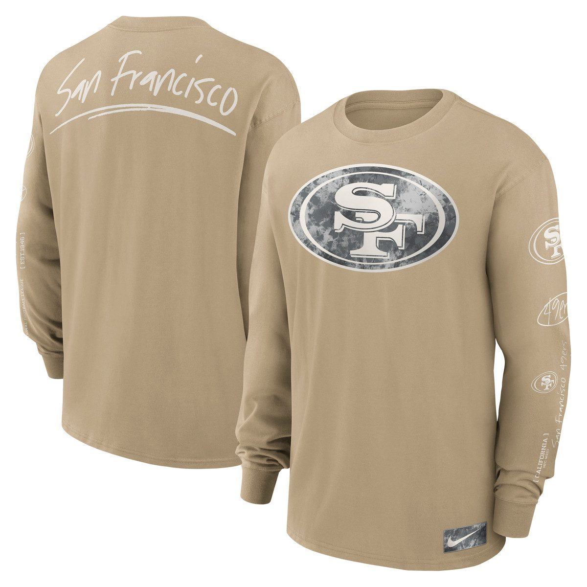 Nike T-Shirt Nike T-Shirt San Francisco 49er Nike Long Sleeve Max 90 günstig online kaufen