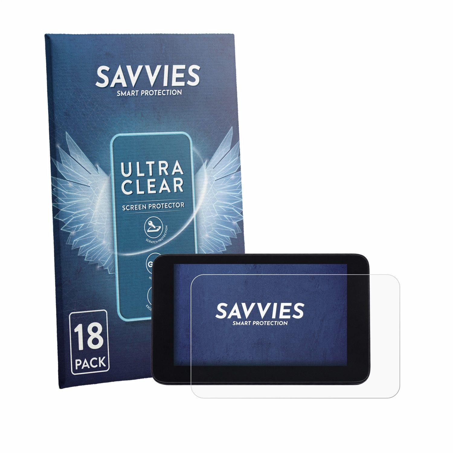 Savvies Displayschutzfolie Schutzfolie für QJ Motor SRT 900 SX, 18 Stück, Displayschutz Schutz Folie Klar Transparent