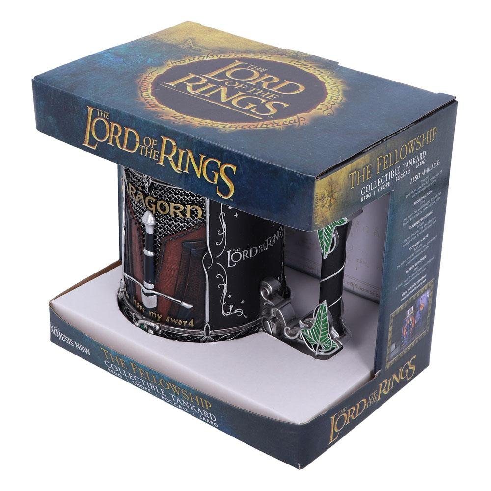 Nemesis Now Bierkrug Herr der Ringe Krug Gefährten, Resin