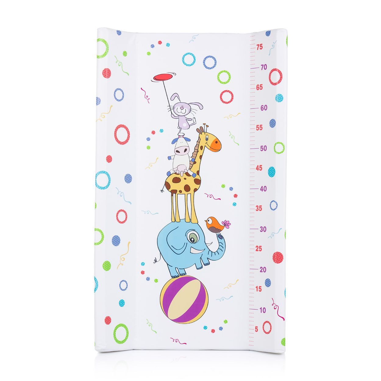 Chipolino Wickelauflage Comfort 80 x 47 cm (1-tlg), Kunststoff, Polyester, PVC, Skala, Maßband, waschbar, 80 x 47 cm