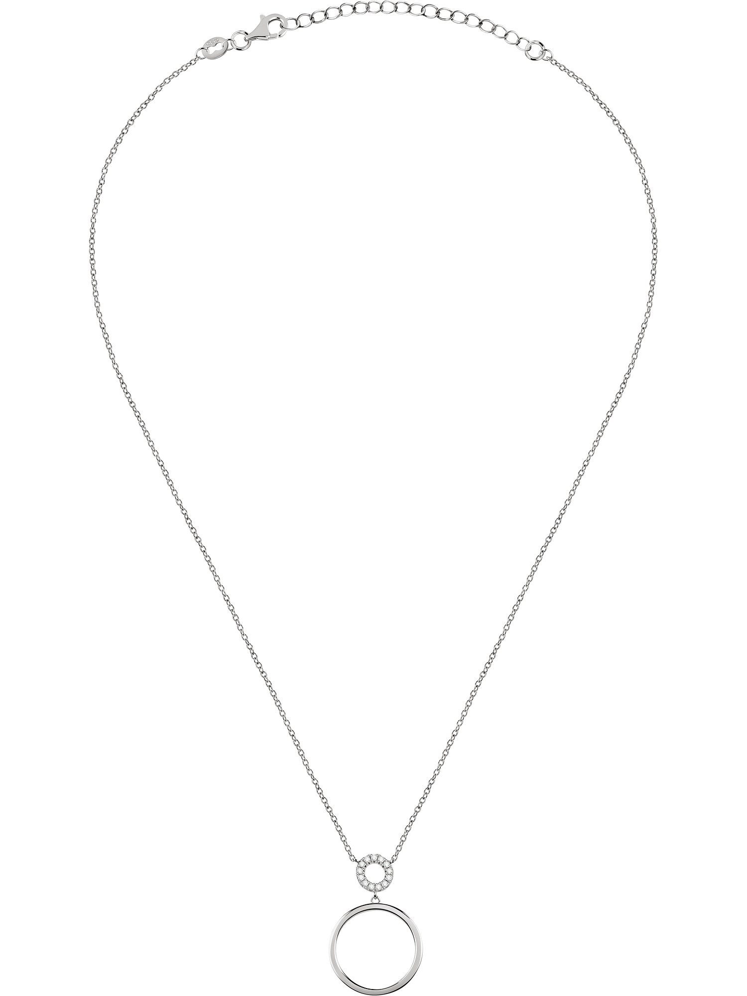 CHRIST Silberkette CHRIST Damen-Kette 925er Silber, recycelt Zirkonia