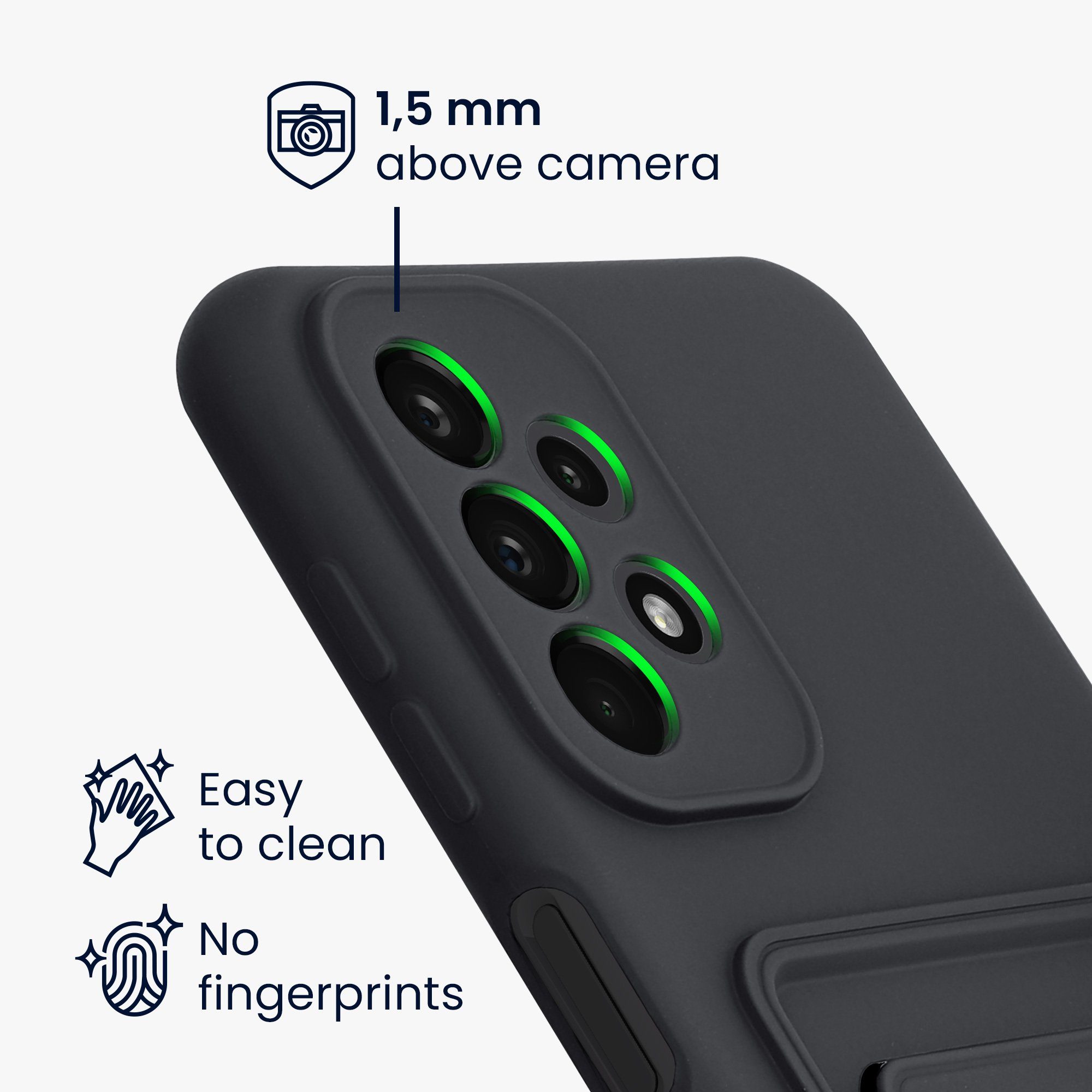 kwmobile Handyhülle Hülle für Samsung Galaxy A23 4G / 5G, Handyhülle mit Fach für Karten - Handy Cover Case