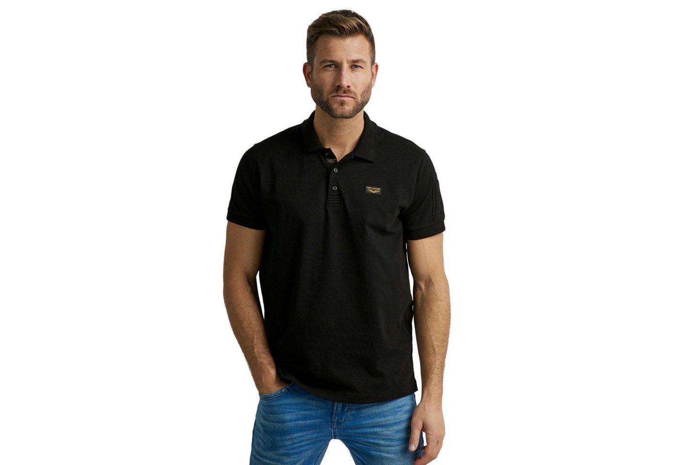 PME LEGEND Poloshirt SHORT SLEEVE POLO AMERICAN CLASSIC (1-tlg) mit Stretch
