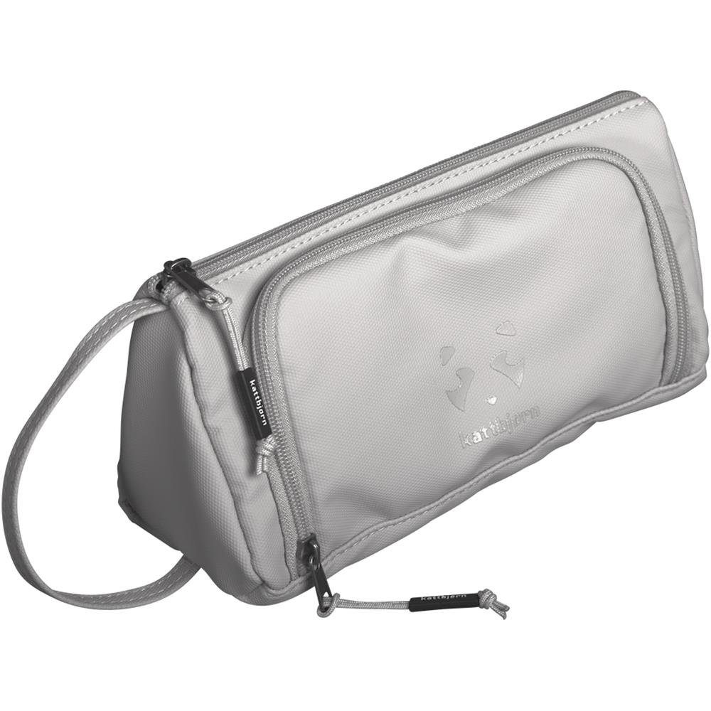 KATTBJØRN Federtasche Swag Bag, Urban Jungle, Grau, als Schlampermäppchen oder Beauty Bag, ungefüllt