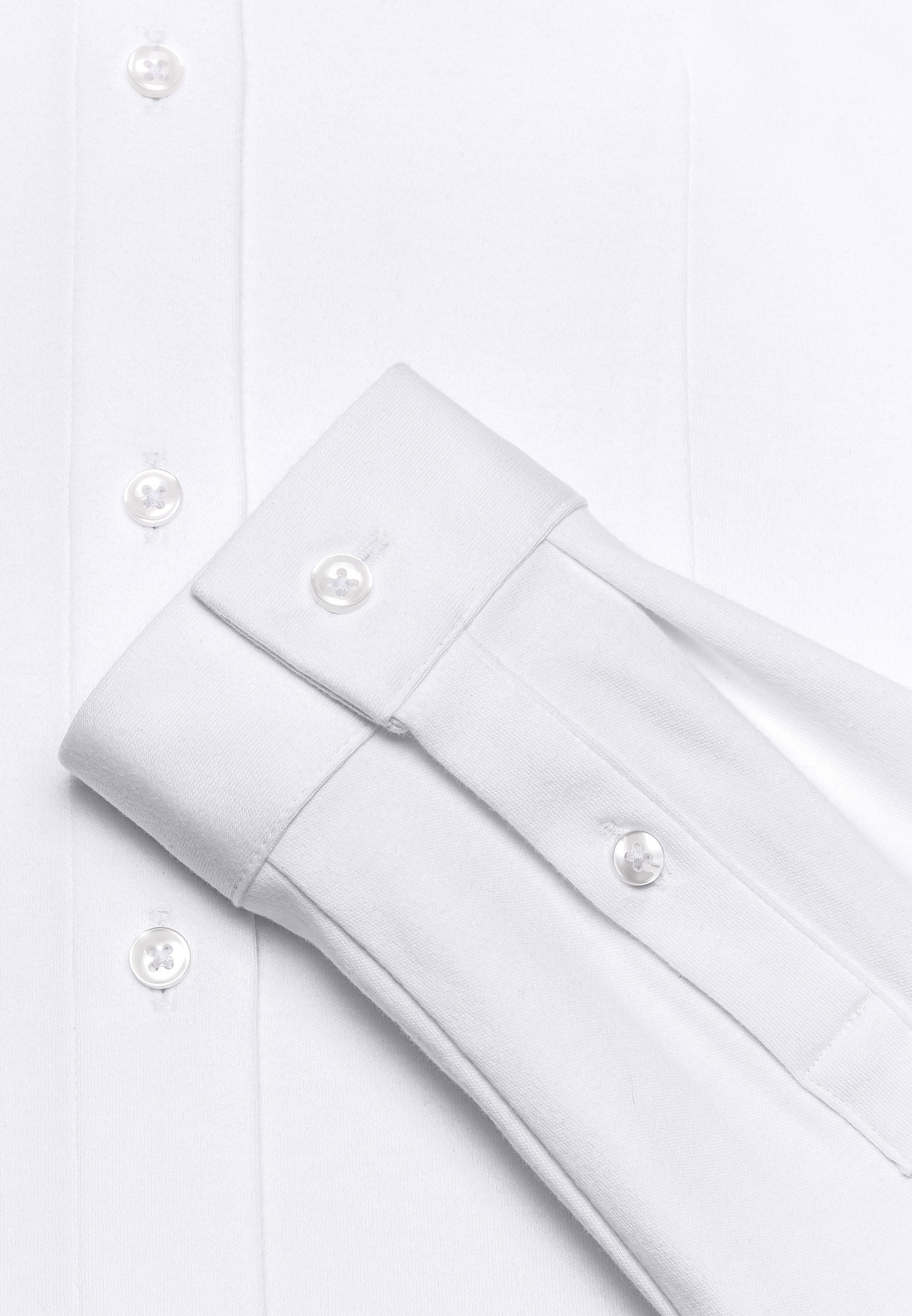 Vincenzo Boretti Klassische Bluse leicht tailliert Jersey