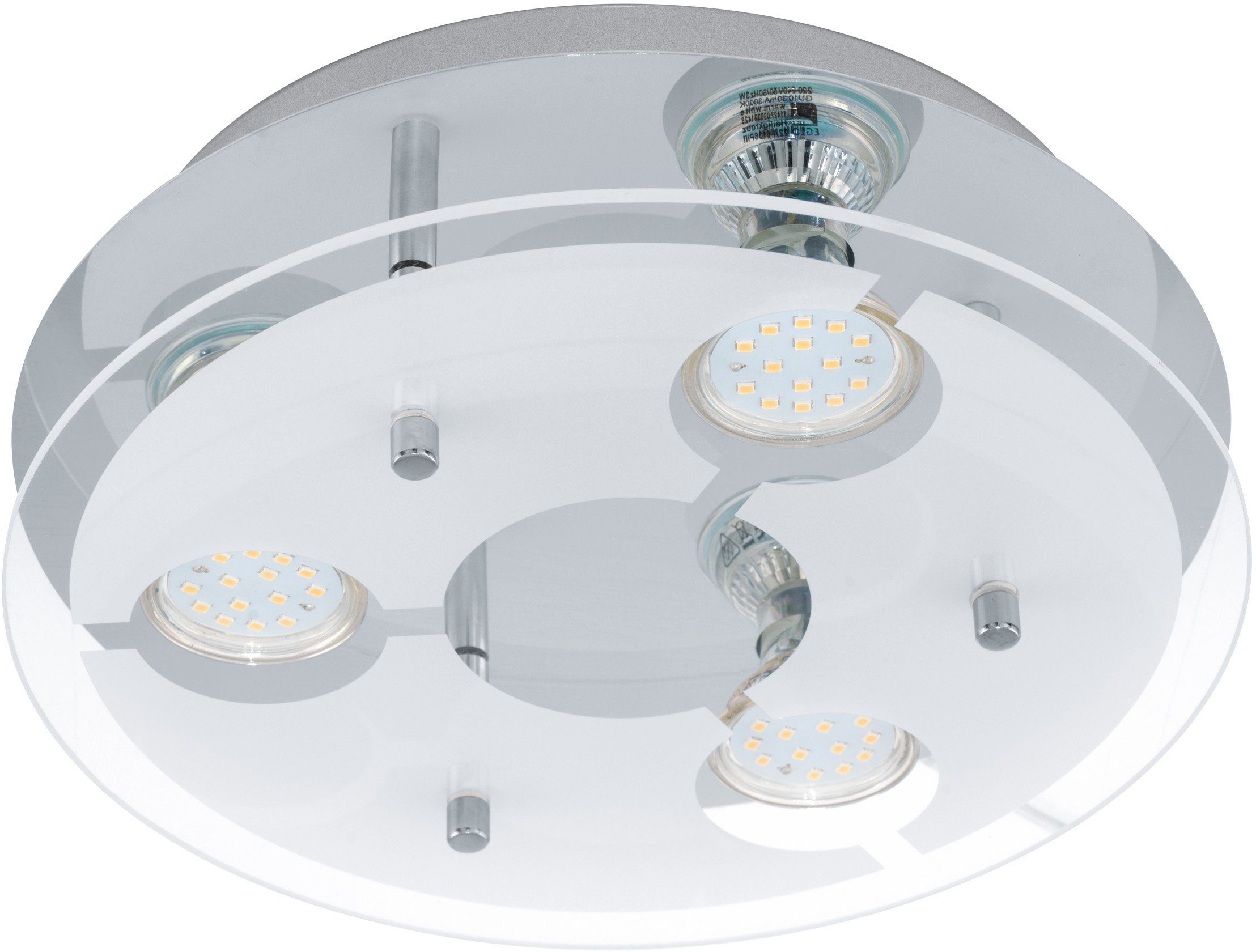 EGLO LED Leuchtmittel wechselbar LED Deckenleuchte LED Warmweiß, CABI, wechselbar, Inkl. Deckenlampe, LED