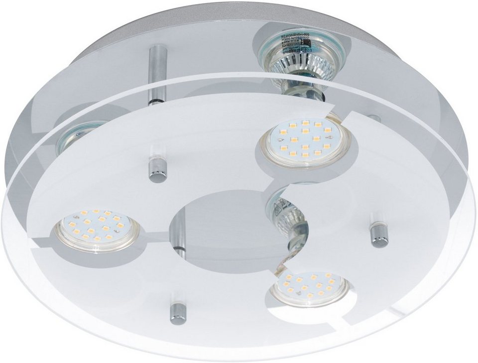 EGLO LED Deckenleuchte CABI, LED wechselbar, Warmweiß, LED Deckenlampe,  Inkl. LED Leuchtmittel wechselbar