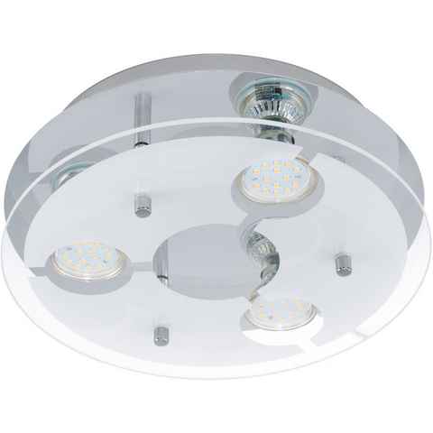 EGLO LED Deckenleuchte CABI, LED wechselbar, Warmweiß, LED Deckenlampe