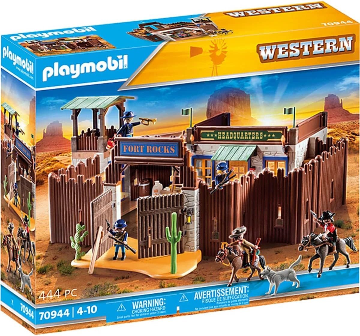 Playmobil® Western Fort Spielbausteine, (Set, 1 St., 1 Playmobil Spielset), 1x PLAYMOBIL; 1x Anleitung; 1x Zubehörteile