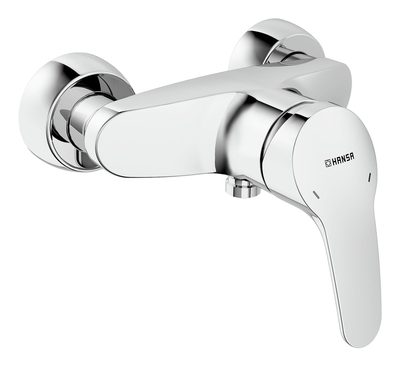 HANSA Duscharmatur Hansamix Einhand-Brause-Batterie (G1/2) für Wandaufbau Tiefe 162 mm