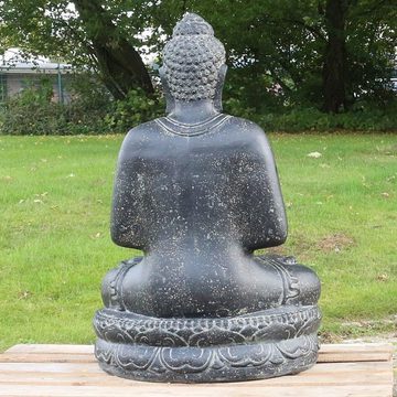 Oriental Galerie Dekofigur Buddha Figur sitzed Garten Steinfigur Chakra 100 cm (1 St)