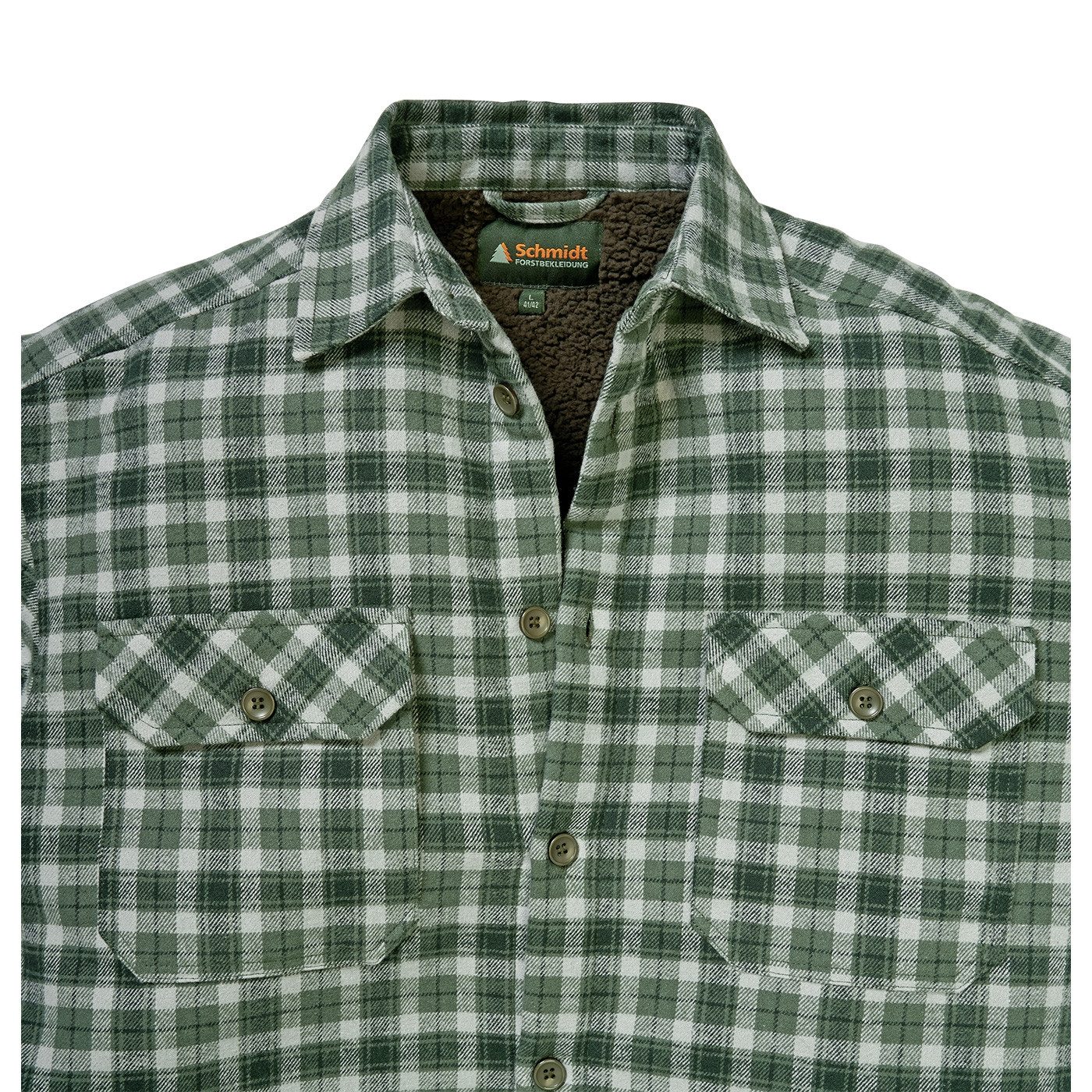 Schmidt Flanellhemd mit Teddy angenehmes Tragegefühl