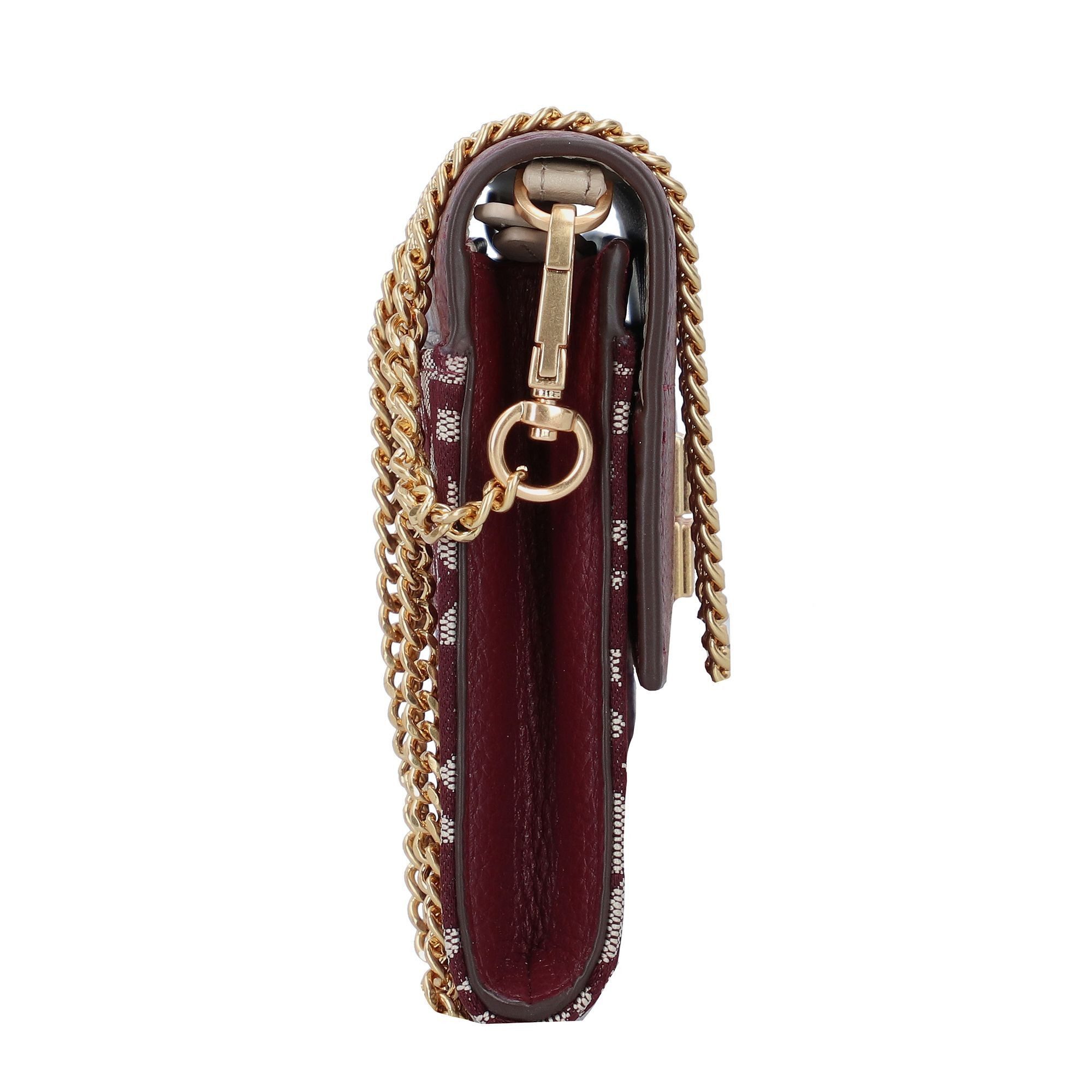 DKNY Clutch Rosa, Leder