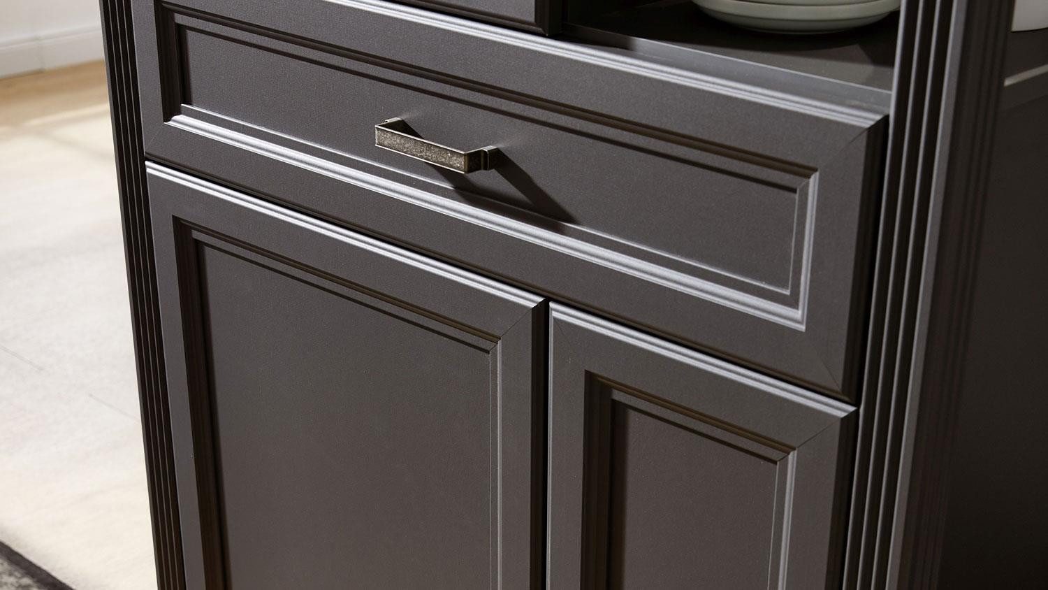 Innostyle Wohnwand H Wohnwand 83 Jasmin graphit MDF ArtisanEiche, mit LED, 299/204/51, (3-St)