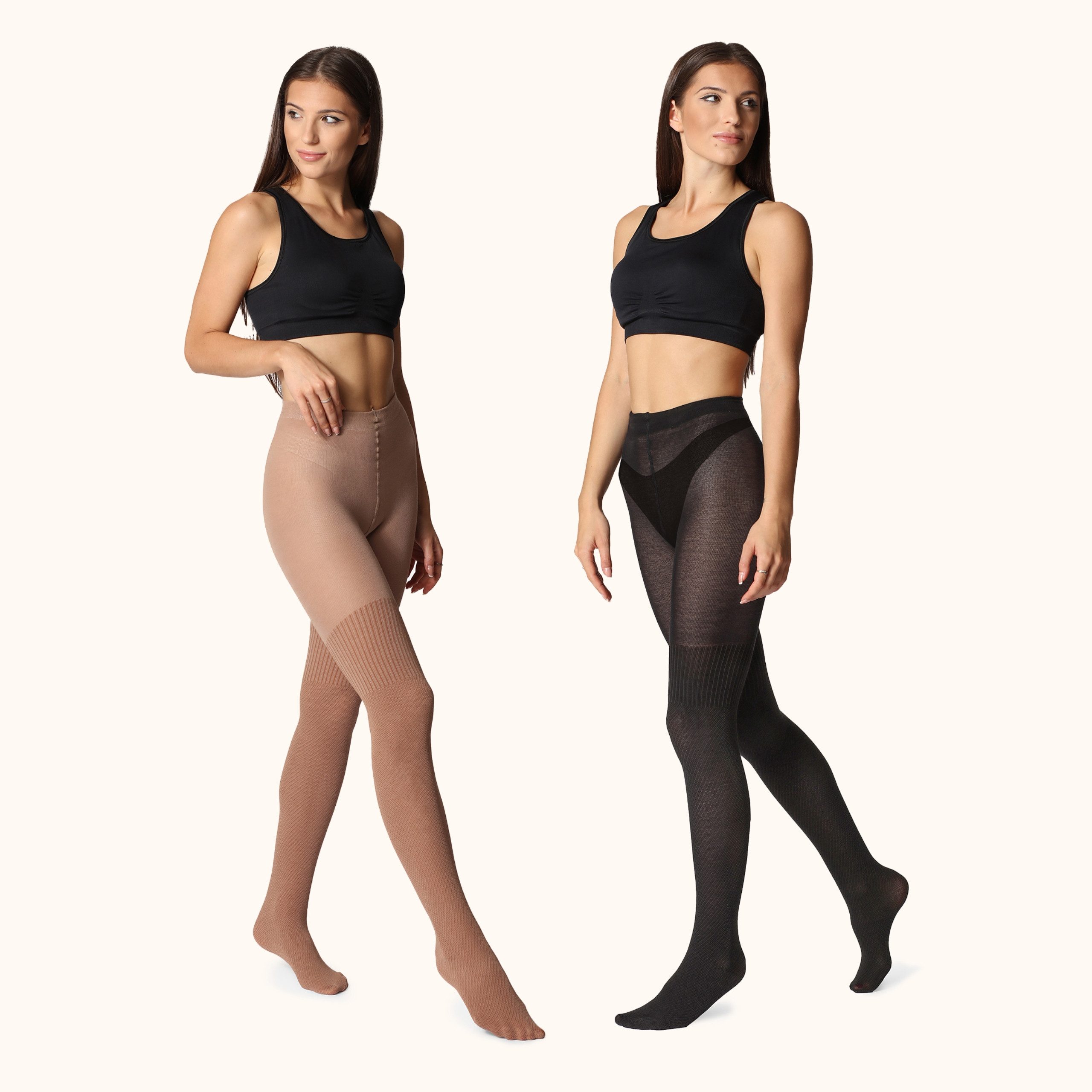 Bellivalini Strumpfhose 2er Pack Damen Strumpfhose aus Baumwolle BLV-1116 (1 St) – Bild 2 von 5
