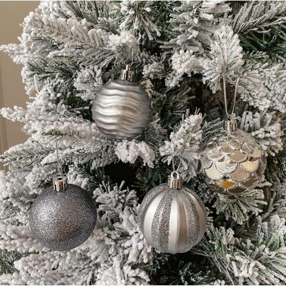 Bextsrack Weihnachtsbaumkugel Weihnachtskugeln Weihnachtsdeko 12-teiliges Set, Christbaumschmuck