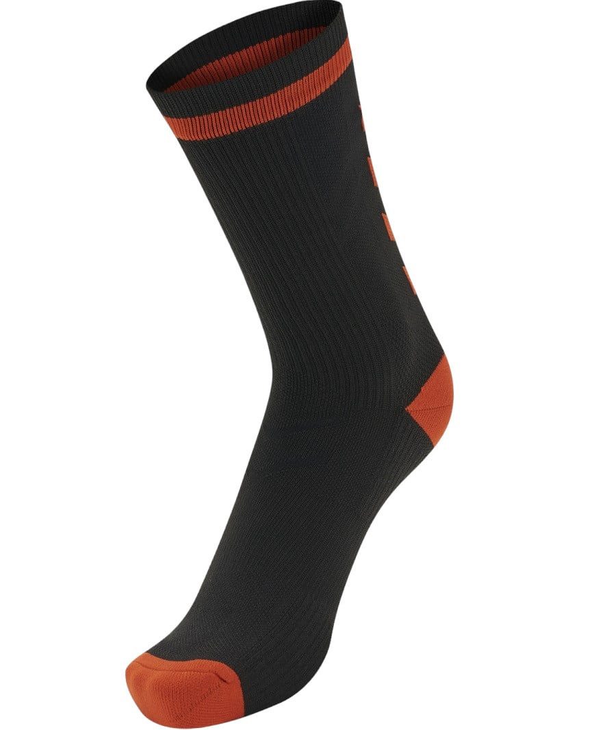 Sportsocken Elite Indoor Low schwarz/rot - 1 Paar