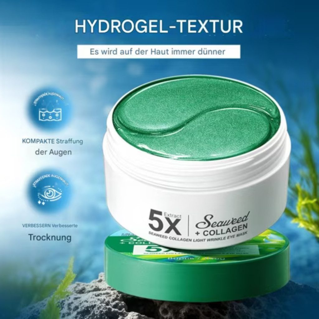 Montegoni Augenpads Anti Aging, Beruhigende Augenmaske gegen Augenringe und Schwellungen, 60-tlg., Lindert Müdigkeit, Reduziert Schwellungen, Anti Aging Augenpflege Pads gegen Falten,Augenmaske AntiFalten Wirkung