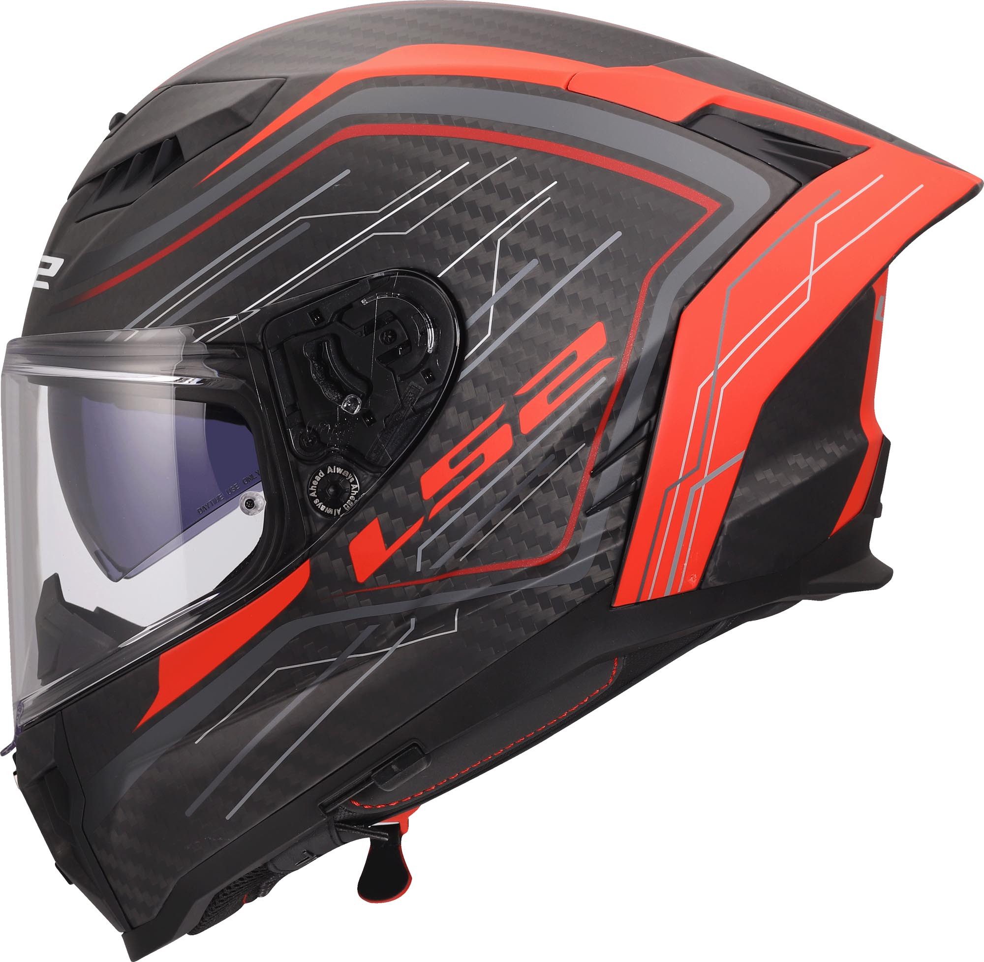 LS2 Motorradhelm FF807 Dragon Subic Helm, Notfallsystem-Polsterung (EQRS),Pinlockscheibe enthalten