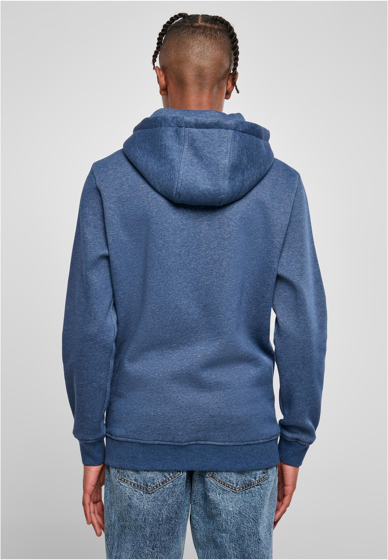 URBAN CLASSICS (1-tlg) Basic Hoody Herren bluelightmelange Melange Sweater
