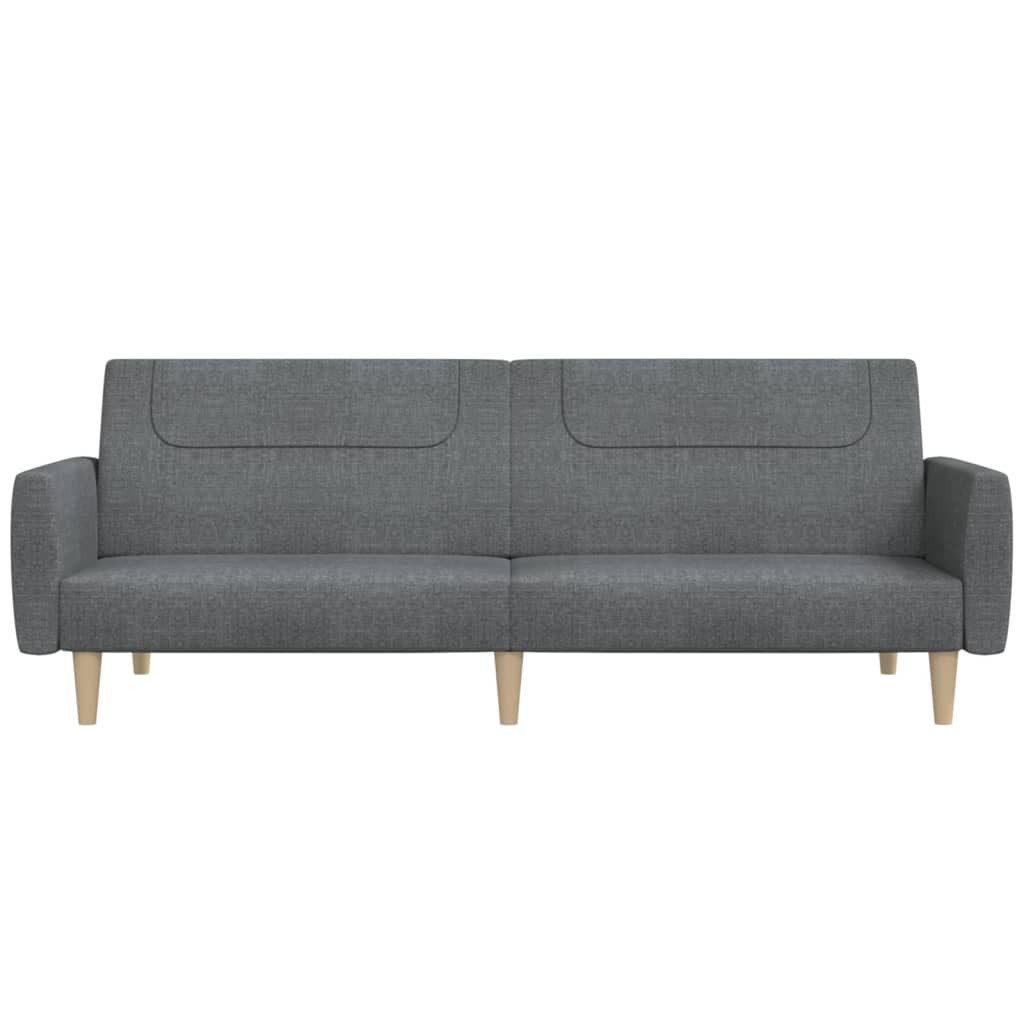 vidaXL Sofa NA Schlafsofa 2-Sitzer Hellgrau Stoff