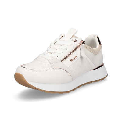 Tamaris Tamaris Damen Leder Sneaker offwhite rosegold Sneaker