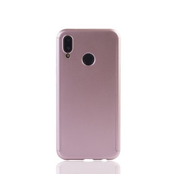 König Design Handyhülle Huawei P20 Lite, Huawei P20 Lite Handyhülle 360 Grad Schutz Full Cover Rosa