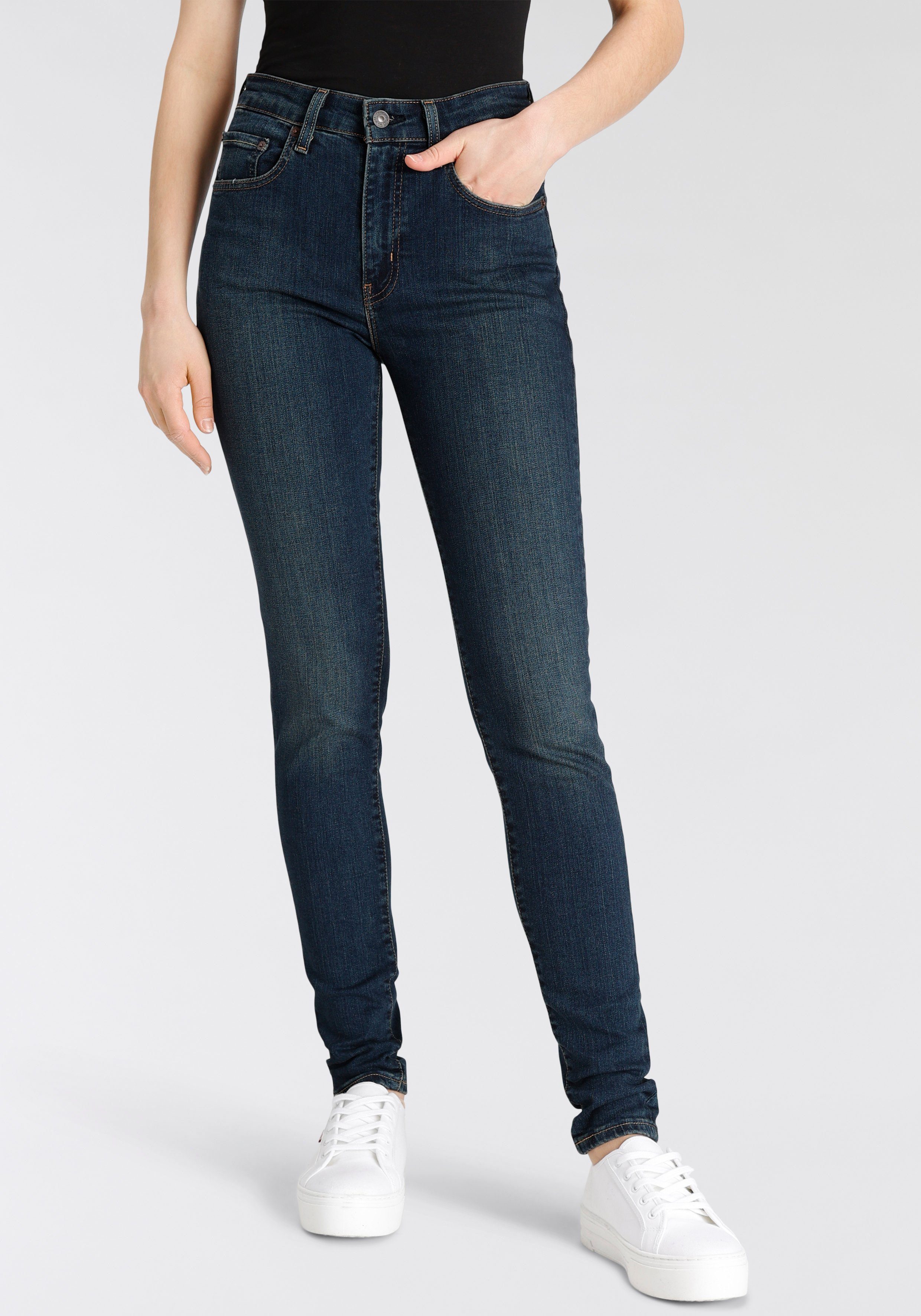 Levi's® Skinny-fit-Jeans 721 High rise skinny mit hohem Bund raw indigo denim