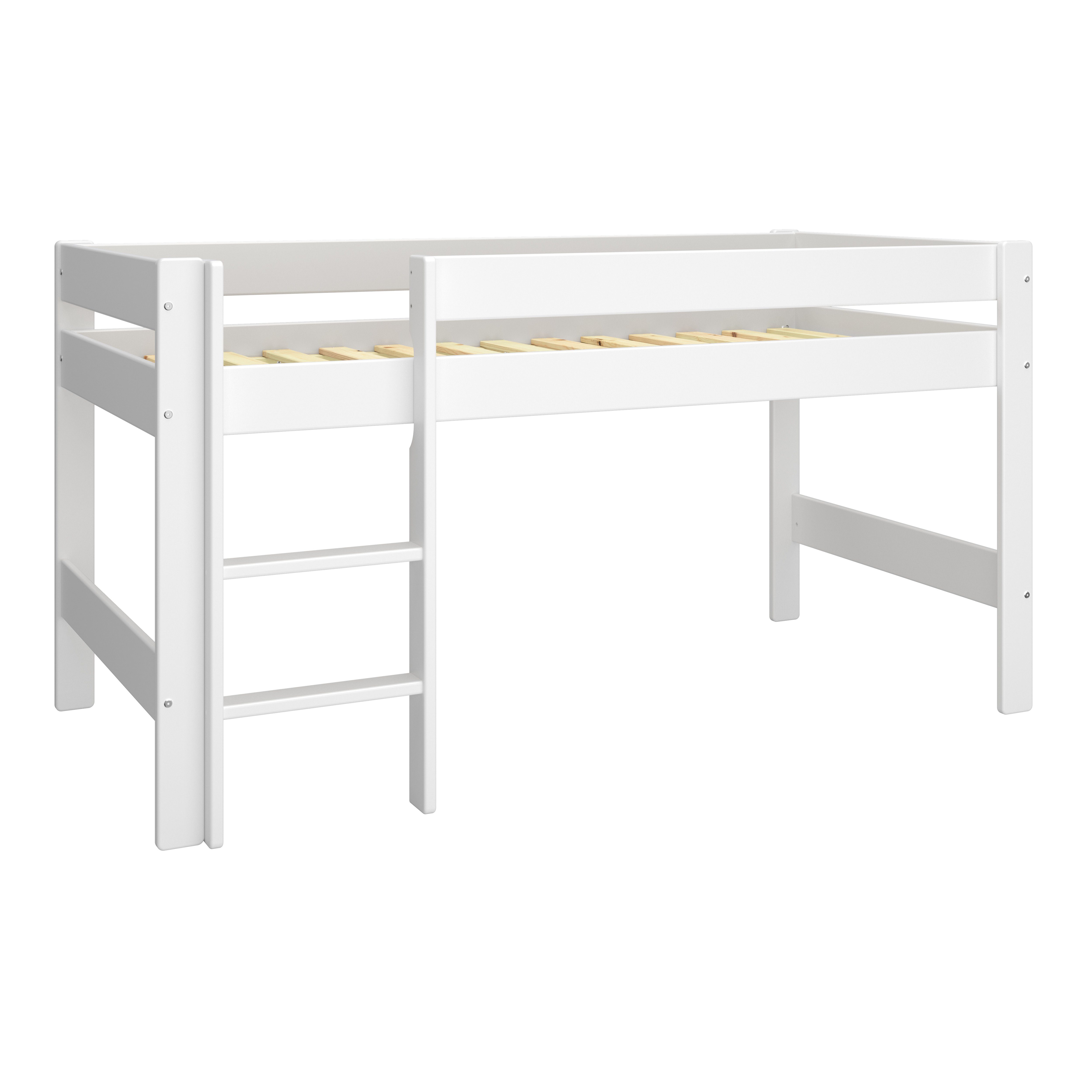 ebuy24 Hochbett Nice Bett halbhoch 90x200 cm inkl. Lamellen, weiß (1-St). Reduzierter Preis € 280,95. Unverbindliche Preisempfehlung € 383,95