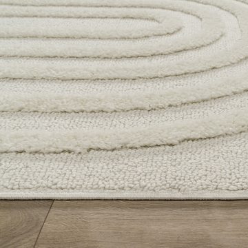Hochflor-Teppich Für Wohnzimmer Mit 3D Effekt Teppich, Paco Home, rechteckig, Höhe: 34 mm