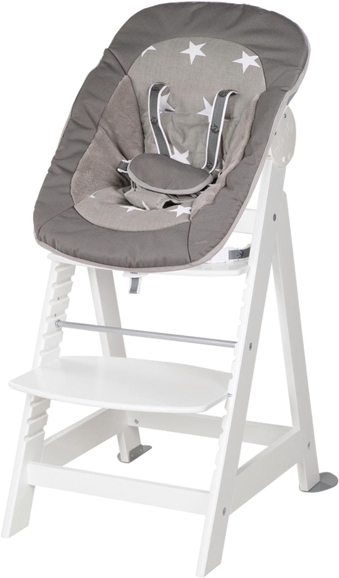 roba® Hochstuhl 2-in-1 Set Born Up, Little Stars, mit Neugeborenen-Aufsatz